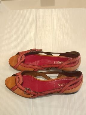 Prada Open-Toe Leather Summer SandtShoes